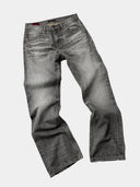 「MERCURY」 Nevada Vintage Grey Wash Straight-Leg Jeans