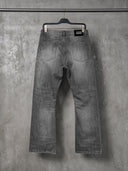 「MERCURY」 Nevada Vintage Grey Wash Straight-Leg Jeans