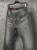 「MERCURY」 Nevada Vintage Grey Wash Straight-Leg Jeans