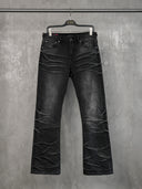 「GHOST CLAWS」 Gradient Whiskered Boot-Cut Jeans