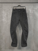 「PUPPET」Deconstructed Spiral Curved-Leg Jeans