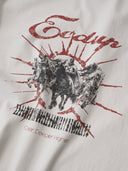 「WAR HORSE」Ecru Washed Graphic Tee