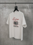 「WAR HORSE」Ecru Washed Graphic Tee
