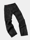 「NESSIE」Waxed Curved-Leg Stretch Jeans