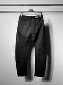「NESSIE」Waxed Curved-Leg Stretch Jeans