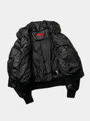 「BLACK MIRROR」Radiating Panel Stand-Collar Down Jacket