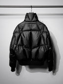 「BLACK MIRROR」Radiating Panel Stand-Collar Down Jacket