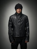 「BULL OF HEAVEN」 Buffalo-Grain Curved-Sleeve Jacket