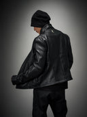 「BULL OF HEAVEN」 Buffalo-Grain Curved-Sleeve Jacket