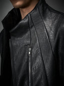 「BULL OF HEAVEN」 Buffalo-Grain Curved-Sleeve Jacket