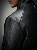 「BULL OF HEAVEN」 Buffalo-Grain Curved-Sleeve Jacket