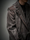 「DEMON HUNTER」Washed Gradient Denim Coat