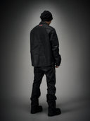 「VENOM」Waxed Structured-Shoulder Denim Shirt