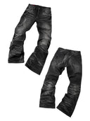 「GHOST CLAWS」 Gradient Whiskered Boot-Cut Jeans